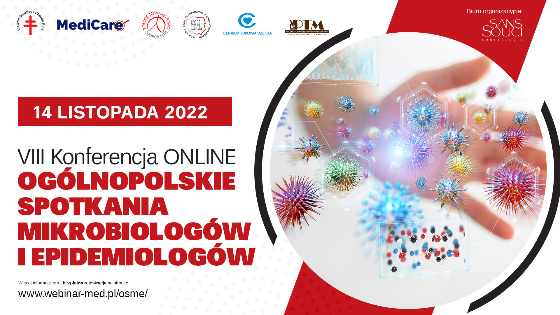 Ogólnopolskie Spotkania Mikrobiologów i Epidemiologów 14 listopada 2022
